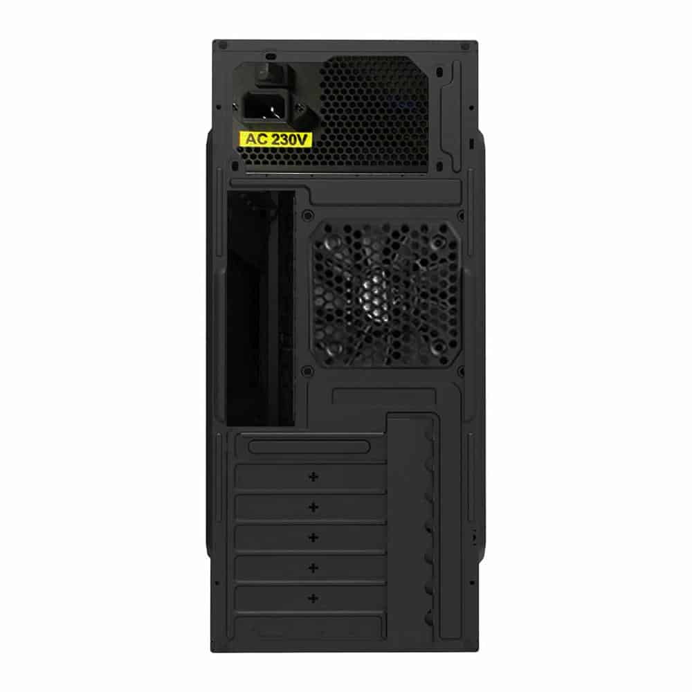 (image for) CiT Jet Stream Black/Silver PC Gaming Case with 500w PSU